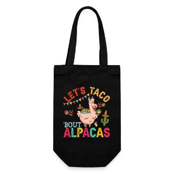 Let’s Taco Bout Alpagas Drôles de lamas - Sac à bouteille - noir - Devant
