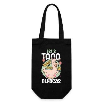Let’s Taco Bout Alpagas Drôles de lamas - Sac à bouteille - noir - Devant