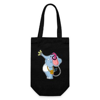 Musique casque Elephant - Sac à bouteille - noir - Devant