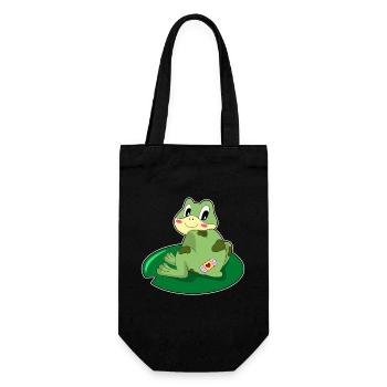 Taches de grenouilles - Sac à bouteille - noir - Devant