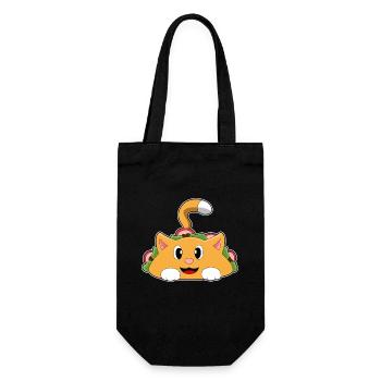 Cat Taco - Gift Bag for Bottles - black - Front