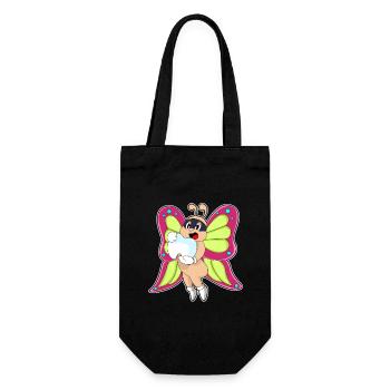 Butterfly Tooth - Gift Bag for Bottles - black - Front