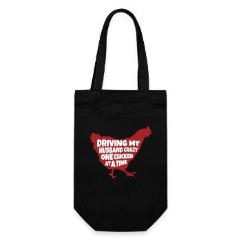 Conduire mon mari fou Un poulailler-cour - Sac à bouteille - noir - Devant