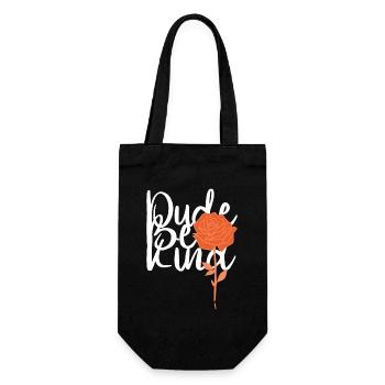 Dude Be Kind No Bullying - Gift Bag for Bottles - black - Front