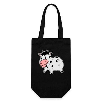 Cow Ass - Cow Butt - Gift Bag for Bottles - black - Front