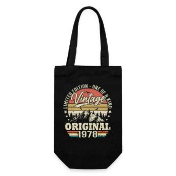 Idée Cadeau D'anniversaire Vintage Original 1978 - Sac à bouteille - noir - Devant