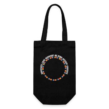 Advocate Love Support Accept Be Kind - Gift Bag for Bottles - black - Front
