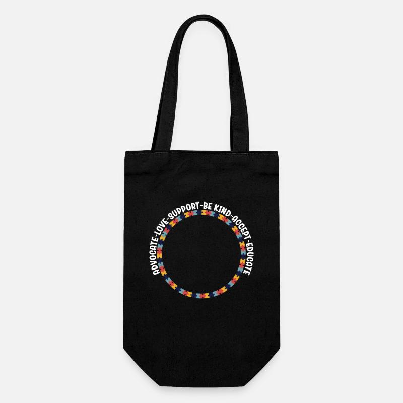 Plaidoyer Amour Soutien Accepter Soyez gentil - Sac à bouteille - noir