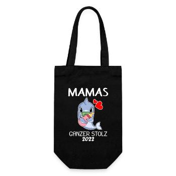 Baby 2022 - Geburt Schwanger 2022 - Baby Junge - Geschenkbeutel für Flaschen - Schwarz - Vorne