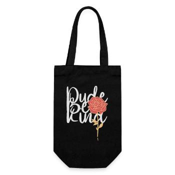 Dude Be Kind No Bullying - Gift Bag for Bottles - black - Front