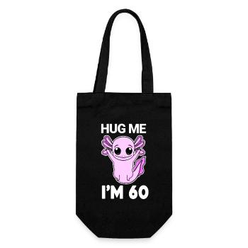 60 birthday - 60 years - hug - Gift Bag for Bottles - black - Front