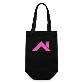 House Roof - Gift Bag for Bottles - black - Front