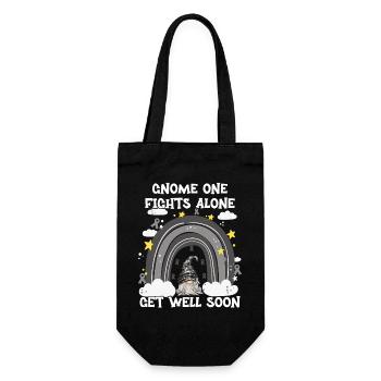Gnome One combat seul le cancer de la peau - Sac à bouteille - noir - Devant