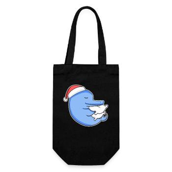 Dauphin Noël Sommeil Sommeil Sommeil Sommeil - Sac à bouteille - noir - Devant