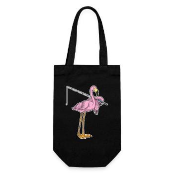 Flamingo Angler Fishing Rod Fishing Rod - Gift Bag for Bottles - black - Front