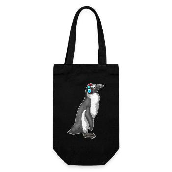 Musique casque Penguin - Sac à bouteille - noir - Devant