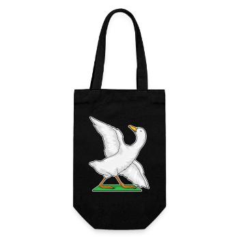 Ente Yoga Fitness Gymnastik - Geschenkbeutel für Flaschen - Schwarz - Vorne