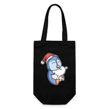Pingouin Noël Sommeil Sommeil Sommeil - Sac à bouteille - noir - Devant