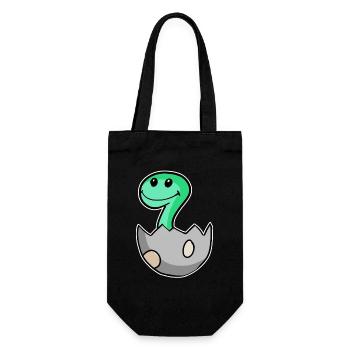 Motif Dino d’œuf de dinosaure - Sac à bouteille - noir - Devant