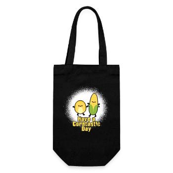 Have a corntastic day - Gift Bag for Bottles - black - Front