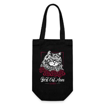 Best Cat Mom Ever - Cadeau pour les amoureux des chats - Sac à bouteille - noir - Devant