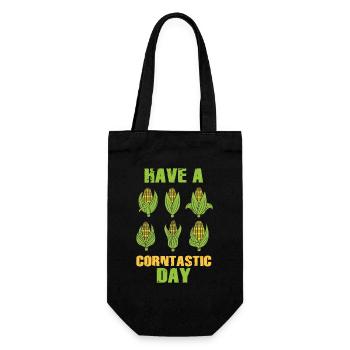 Have a corntastic day - Gift Bag for Bottles - black - Front