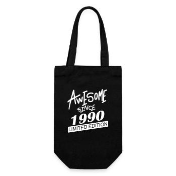 1990 - Born 1990 - Fantastic since 1990 - Gift Bag for Bottles - black - Front