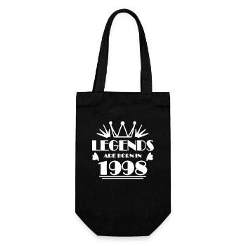 1998 - Jahrgang 1998 - Geschenkbeutel für Flaschen - Schwarz - Vorne