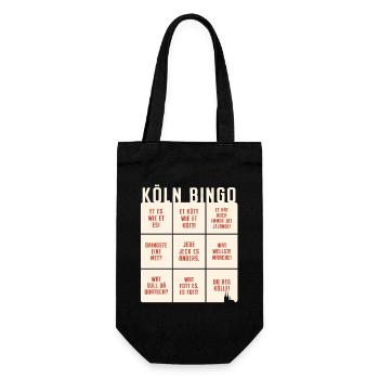 Köln Bingo Kölsch Et Kütt Alaaf Kölner Karneval - Geschenkbeutel für Flaschen - Schwarz - Vorne