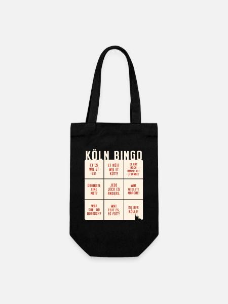 Köln Bingo Kölsch Et Kütt Alaaf Kölner Karneval - Geschenkbeutel für Flaschen - Schwarz