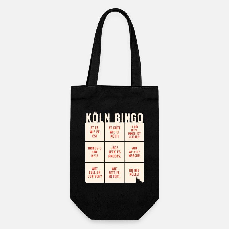 Köln Bingo Kölsch Et Kütt Alaaf Kölner Karneval - Geschenkbeutel für Flaschen - Schwarz