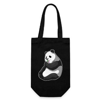 Panda Lutscher - Geschenkbeutel für Flaschen - Schwarz - Vorne