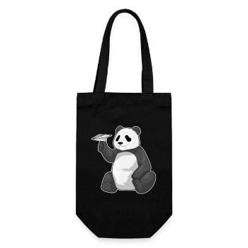 Panda Paper Plane - Sac à bouteille - noir - Devant