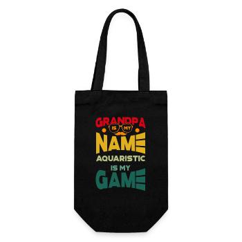 Grand-père est mon nom Aquariistic est mon aquarium de jeu - Sac à bouteille - noir - Devant