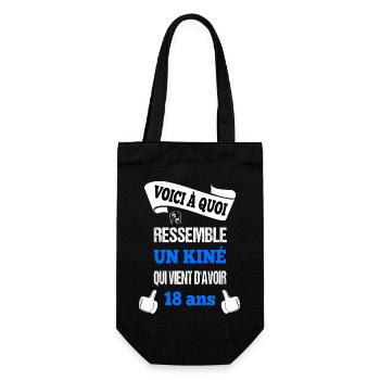 Voici à quoi ressemble un kiné t-shirt 18 ans - Sac à bouteille - noir - Devant
