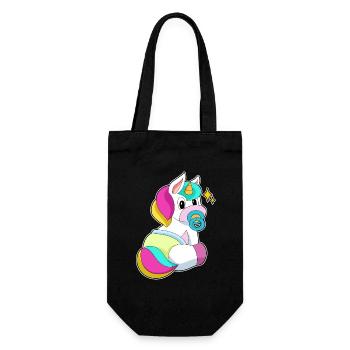 Tétine Licorne - Sac à bouteille - noir - Devant