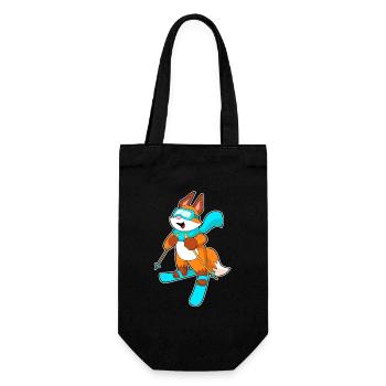 Fuchs Skier Ski - Gift Bag for Bottles - black - Front