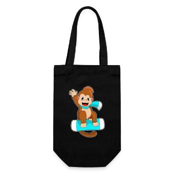 Snowboardeur Singe Snowboard - Sac à bouteille - noir - Devant