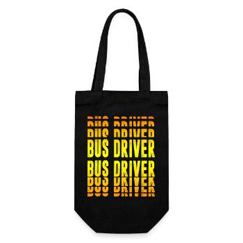 Busfahrer Design - Geschenkbeutel für Flaschen - Schwarz - Vorne