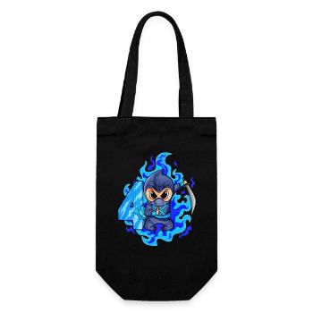 4. Geburtstag Junge 4 Jahre alt Ninja - Geschenkbeutel für Flaschen - Schwarz - Vorne