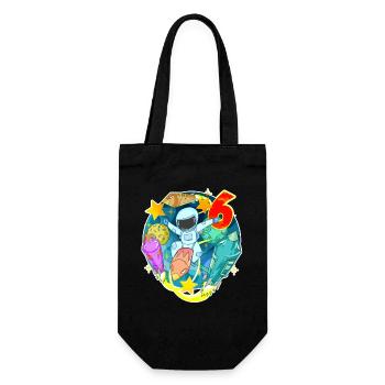 6e anniversaire 6 ans Young Astronaut Universe - Sac à bouteille - noir - Devant