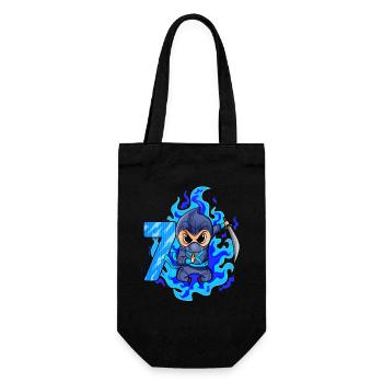 7. Geburtstag Junge 7 Jahre alt Ninja - Geschenkbeutel für Flaschen - Schwarz - Vorne