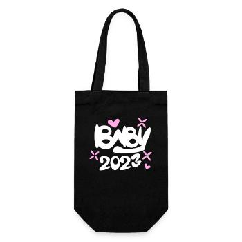 Bébé 2023 - Naissance Enceinte 2023 Grossesse - Sac à bouteille - noir - Devant