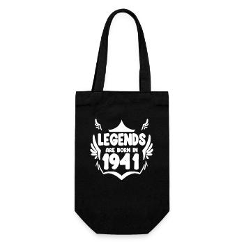 1941 - Born 1941 - Year of construction 1941 Gift - Gift Bag for Bottles - black - Front