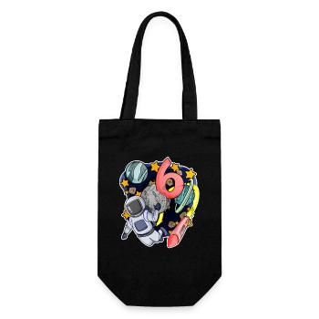 6e anniversaire 6 ans Young Astronaut Universe - Sac à bouteille - noir - Devant