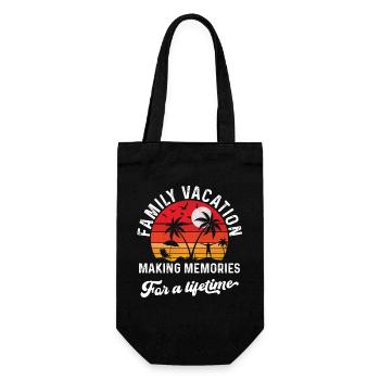 Vacances en famille Créer des souvenirs ensemble - Sac à bouteille - noir - Devant