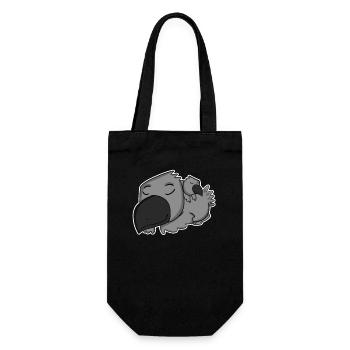 Crow with baby crow - Family - Gift Bag for Bottles - black - Front