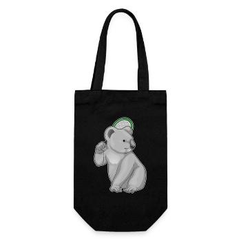Koala Tennis Tennischläger - Geschenkbeutel für Flaschen - Schwarz - Vorne