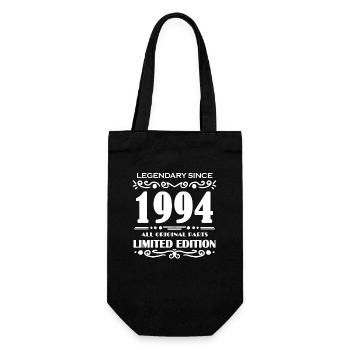 1994 - Year of construction 1994 - Born 1994 - Gift Bag for Bottles - black - Front