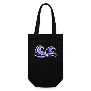 Surfer Wave Gift Surfer Boy Girl Dude Surf - Gift Bag for Bottles - black - Front